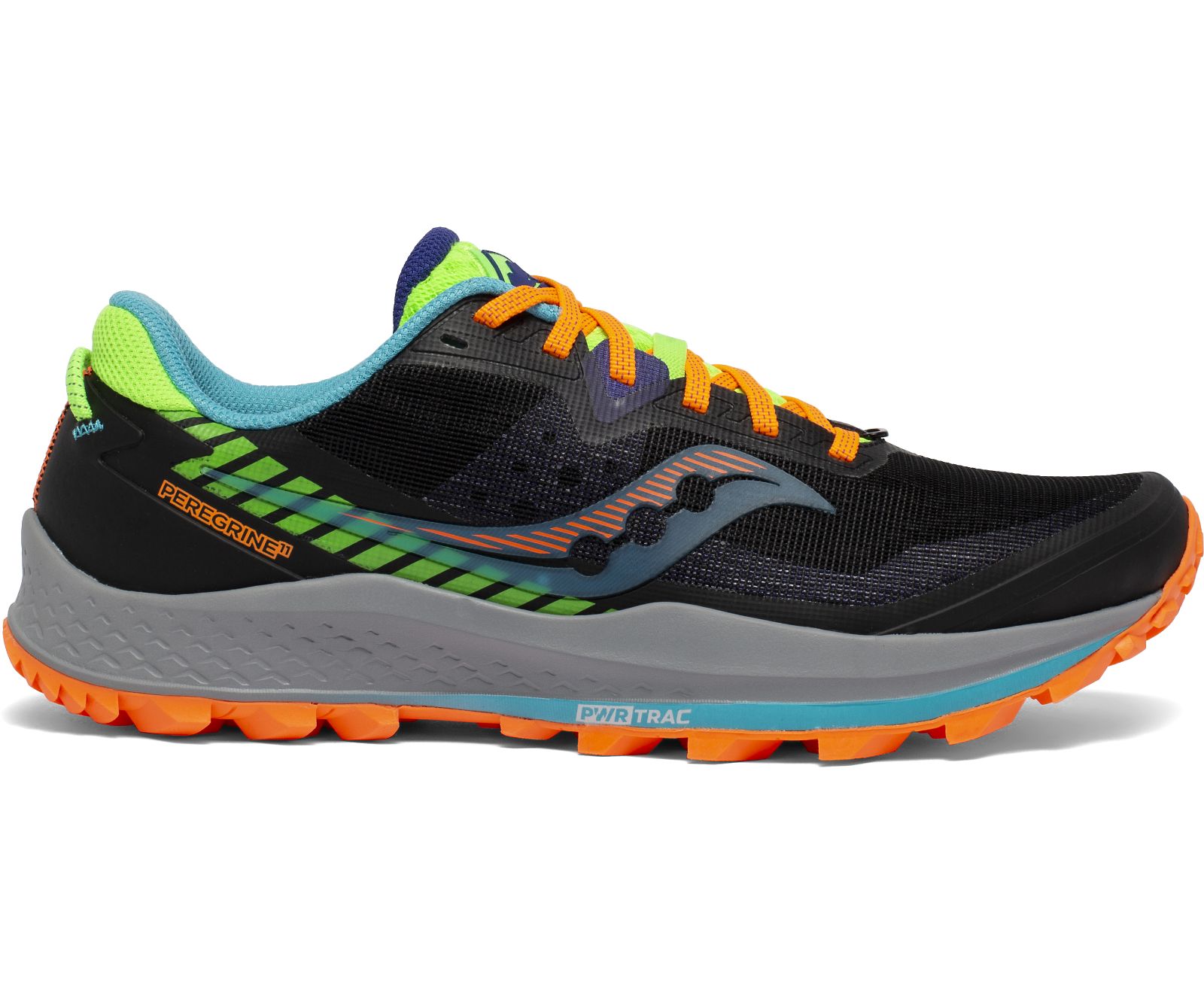 Saucony Peregrine 11 Men\'s Trail Running Shoes Orange / Green / Black | AU 584SGLO